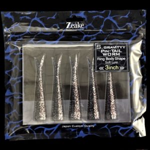 Z-S GRAVITYY WORM 3INCH PIN TAIL 95mm