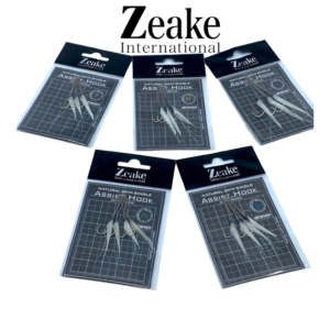 Z-Single assist hook with fish skin